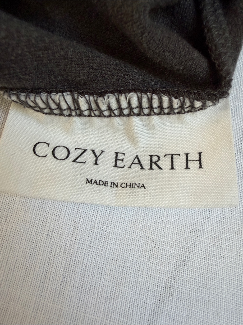 Euc Cozy Earth Charcoal Women's Bamboo Pullover Crew Small — image 3 of 7